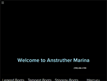 Tablet Screenshot of anstrutherlakemarina.com